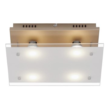 Briloner 3586-047 - LED taklampa SMART GOLD 4xGU10/4W/230V