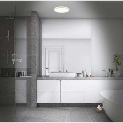 Briloner 3642-416 - LED taklampa för badrum SLIM LED/19W/230V IP44 vit