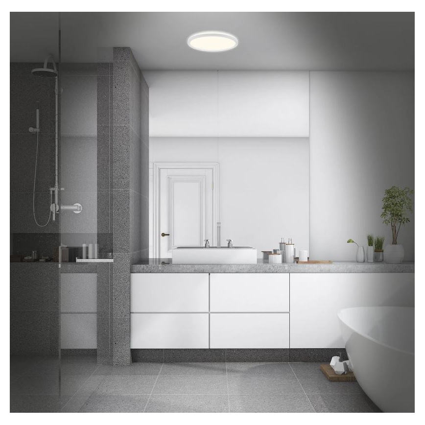 Briloner 3642-416 - LED taklampa för badrum SLIM LED/19W/230V IP44 vit