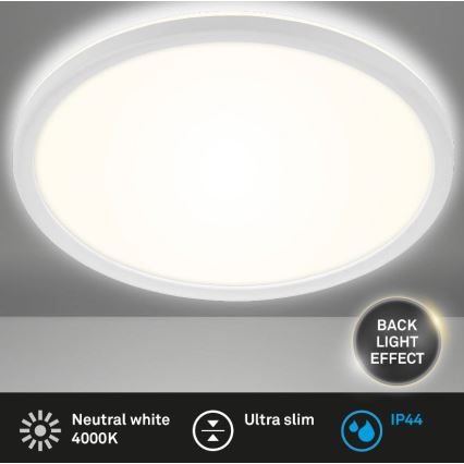 Briloner 3642-416 - LED taklampa för badrum SLIM LED/19W/230V IP44 vit