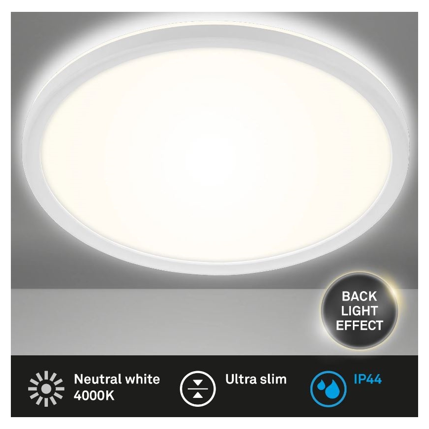 Briloner 3642-416 - LED taklampa för badrum SLIM LED/19W/230V IP44 vit