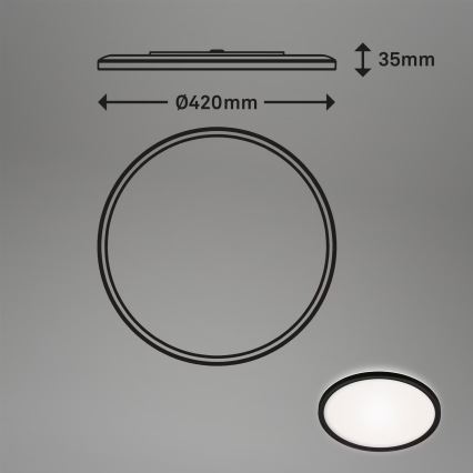 Briloner 3643-415 - LED taklampa för badrum LED/22W/230V IP44 4000K