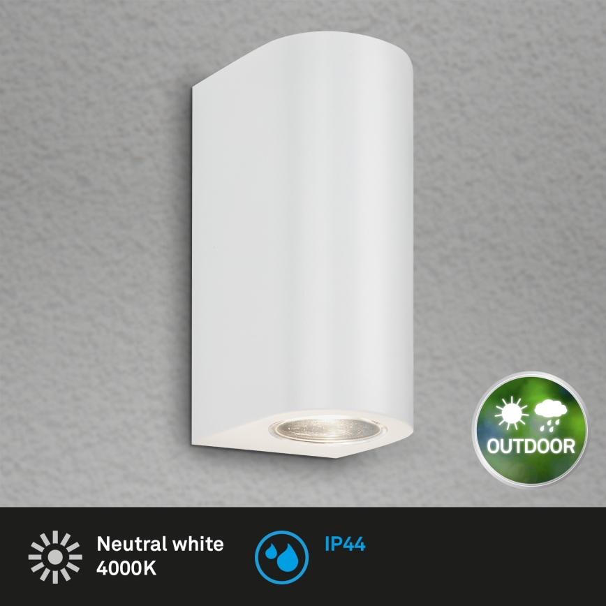 Briloner 3648-026 - LED vägglampa för utomhusbruk UP&DOWN 2xGU10/4,7W/230V IP44