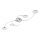 Briloner 3660-048 - Dimbar LED-lampakrona CIRCOLARE 4xLED/5W/230V