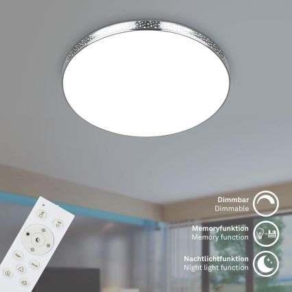 Briloner 3679-018 - LED RGB Ljusreglerad vägglampa för badrum MAGA LED/18,5W/230V 3000-6500K diameter 35,5 cm + fjärrkontroll