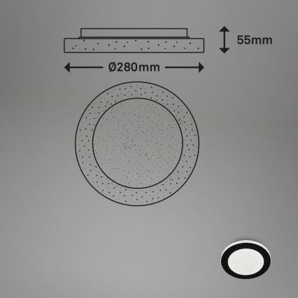 Briloner 3693-015 - LED taklampa för badrum LED/15W/230V IP44 4000K diameter 28 cm