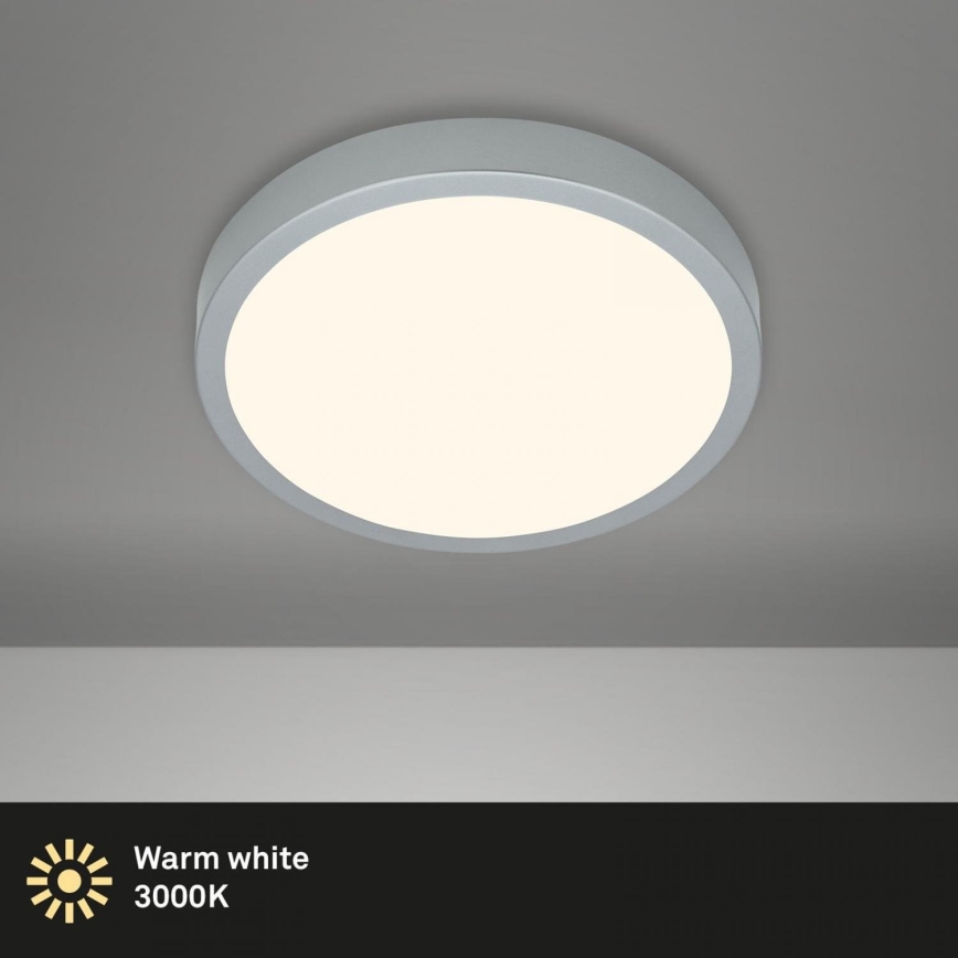 Briloner 3700-014 - LED taklampa RUNA LED/16W/230V 3000K diameter 28 cm silver