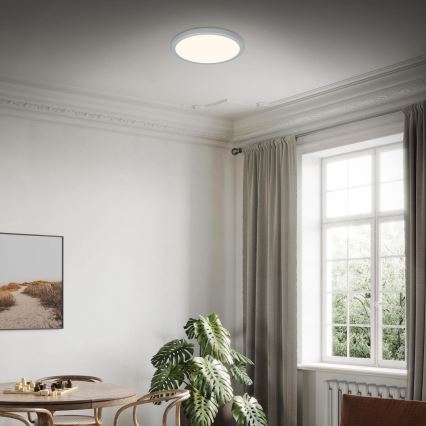 Briloner 3703-014 - LED taklampa RUNA LED/24W/230V 3000K diameter 38 cm silver