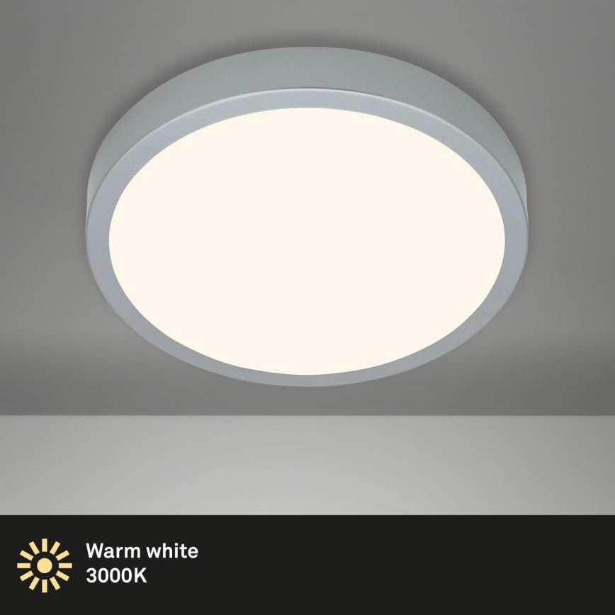 Briloner 3703-014 - LED taklampa RUNA LED/24W/230V 3000K diameter 38 cm silver