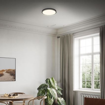 Briloner 3703-015 - LED taklampa RUNA LED/24W/230V 3000K diameter 38 cm svart