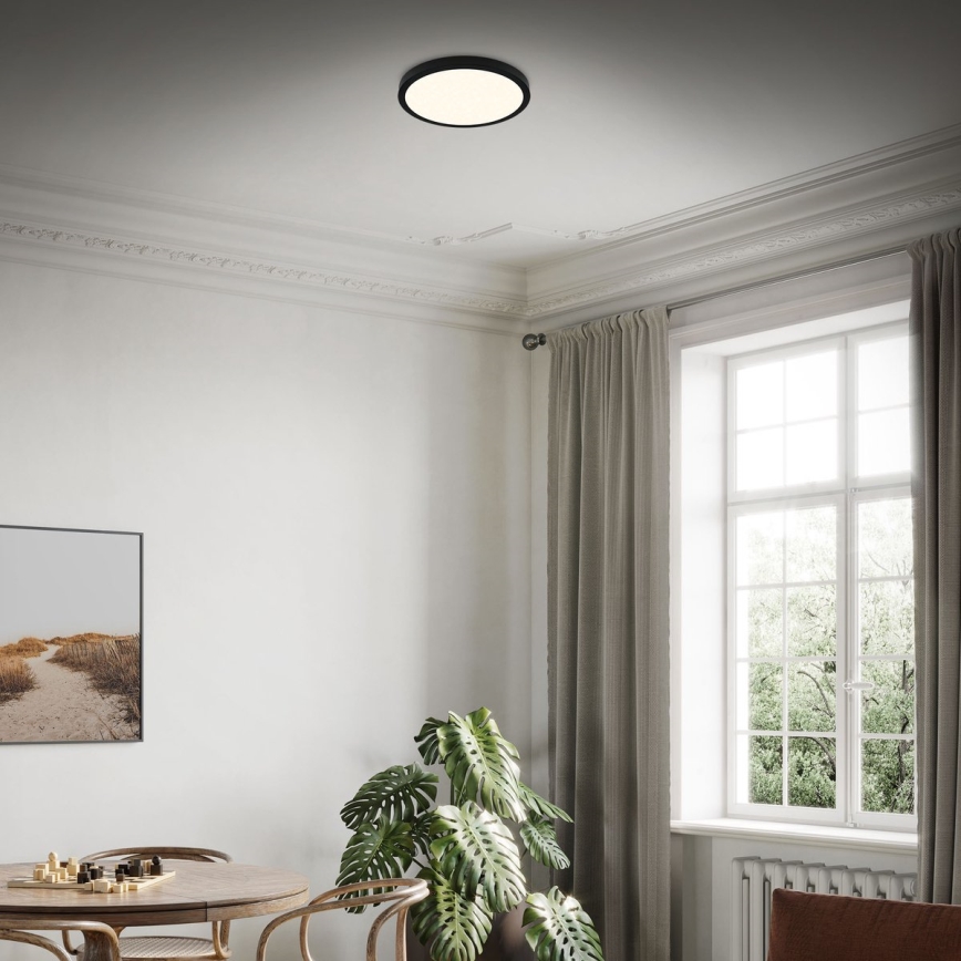 Briloner 3704-015 - LED Dimbar taklampa RUNA LED/22W/230V 2700-6500K svart + fjärrkontroll