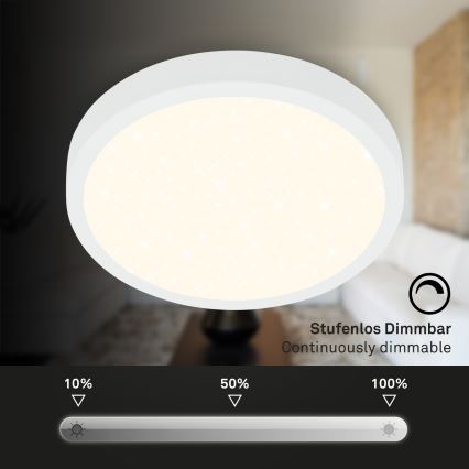 Briloner 3704-016 - LED Dimbar taklampa RUNA LED/22W/230V 2700-6500K vit + fjärrkontroll
