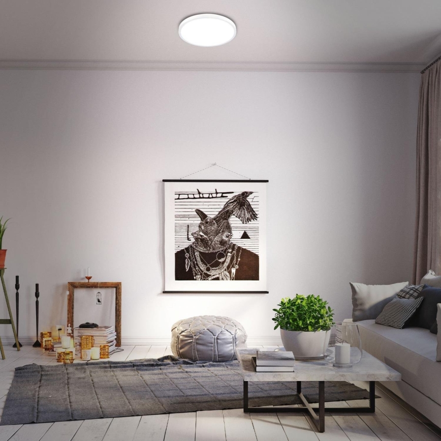 Briloner 3709-016 - LED RGBW Dimbar taklampa LED/22W/230V 4000K diameter 38 cm vit + fjärrkontroll
