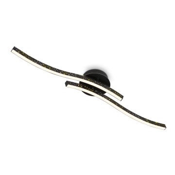 Briloner 3718-025 - LED fäst ljuskrona REY 2xLED/6W/230V svart