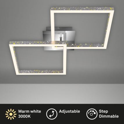 Briloner 3751-019 - LED Dimbar taklampa FRAME LED/20W/230V skinande krom