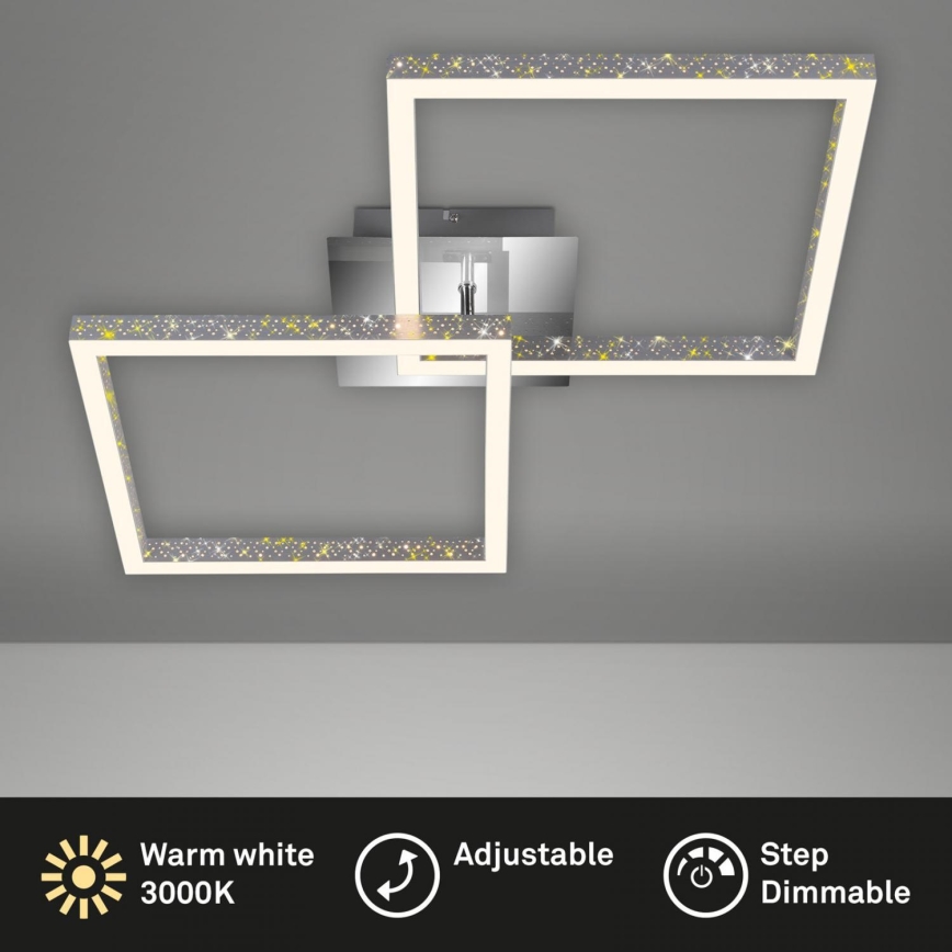 Briloner 3751-019 - LED Dimbar taklampa FRAME LED/20W/230V skinande krom