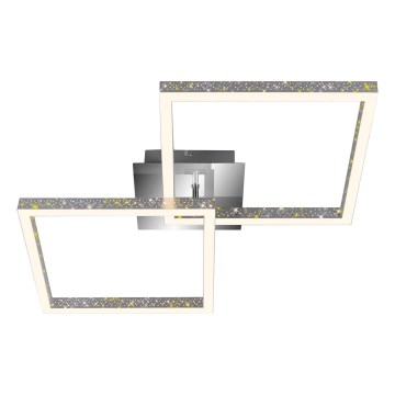 Briloner 3751-019 - LED Dimbar taklampa FRAME LED/20W/230V skinande krom