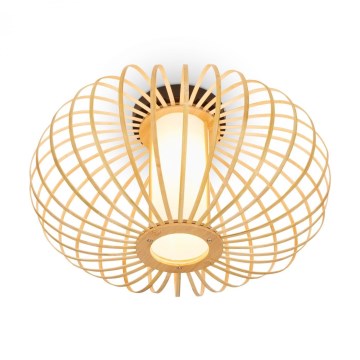 Briloner 3759011 - Taklampa 1xE27/10W/230V diameter 40 cm bambu