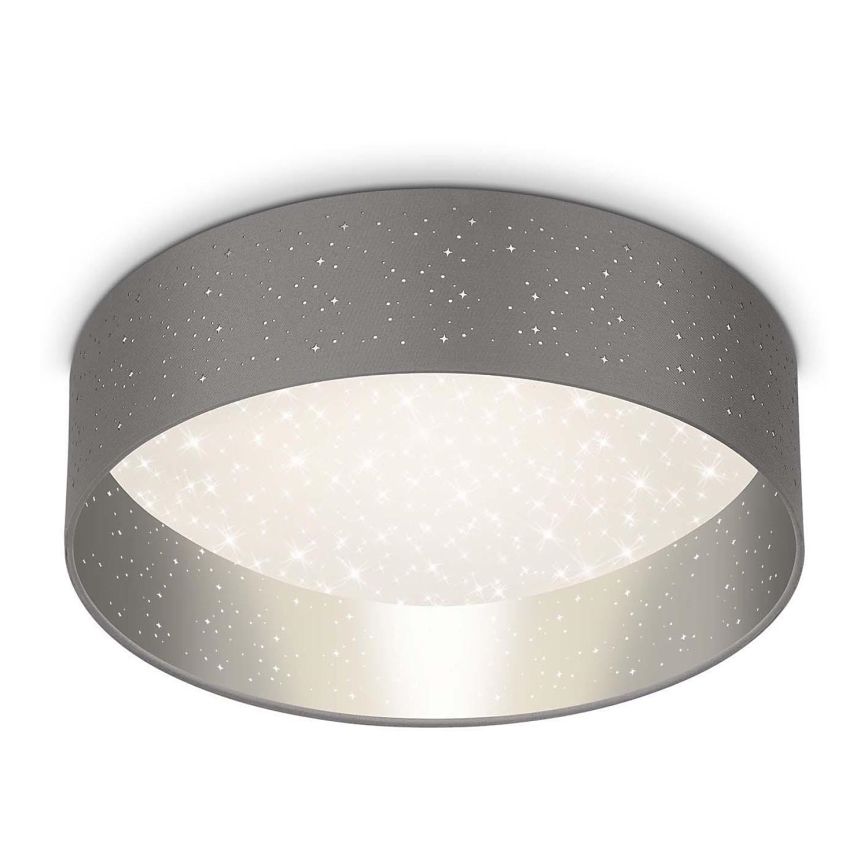 Briloner 3882-014 - LED taklampa MAILA STARRY LED/18W/230V grå/silver