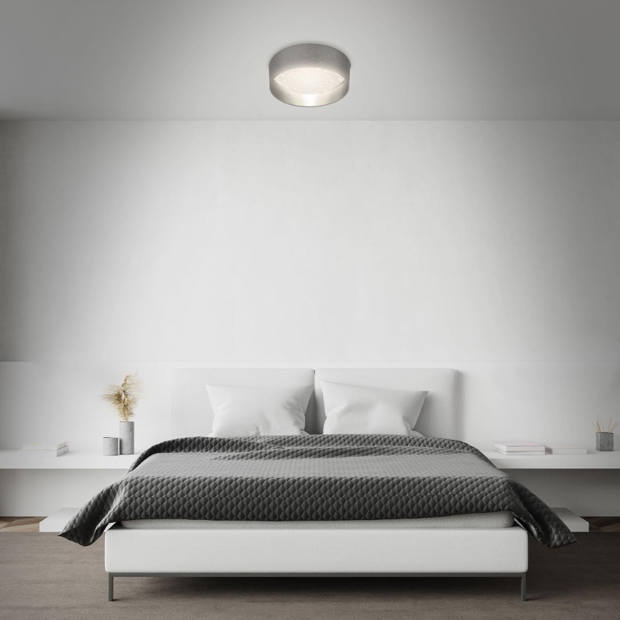 Briloner 3882-014 - LED taklampa MAILA STARRY LED/18W/230V grå/silver