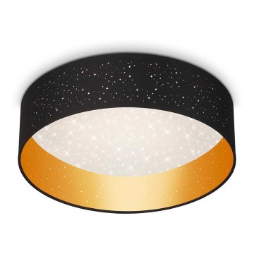 Briloner 3882-015 - LED taklampa MAILA STARRY LED/18W/230V svart/guld