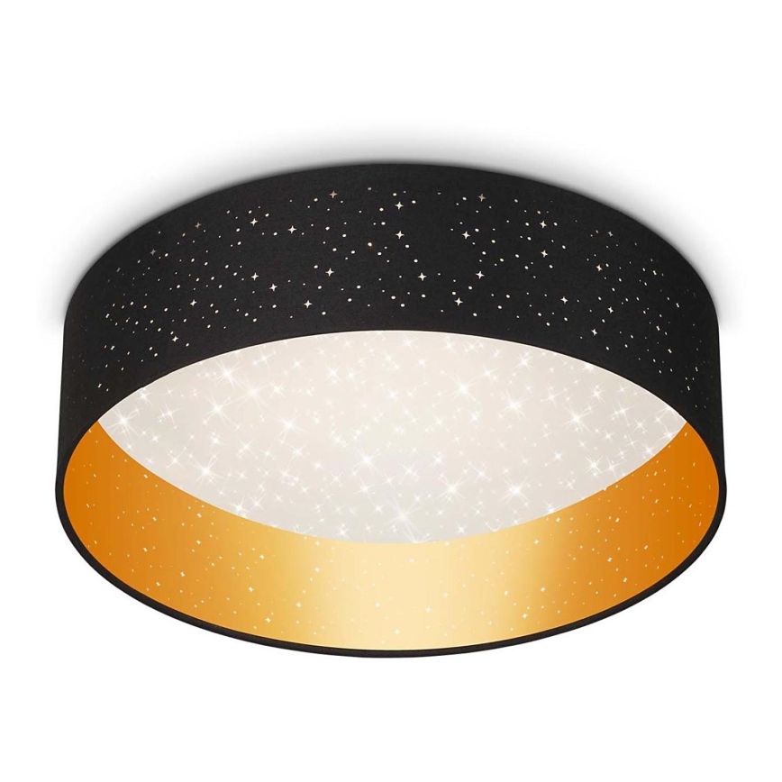 Briloner 3882-015 - LED taklampa MAILA STARRY LED/18W/230V svart/guld