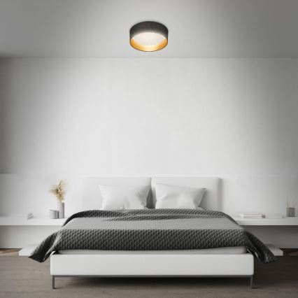 Briloner 3882-015 - LED taklampa MAILA STARRY LED/18W/230V svart/guld