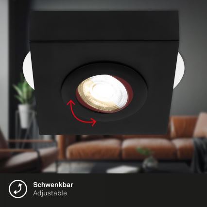 Briloner 3996015 - LED spotlight CTS LED/4W/230V 2700/4000K svart