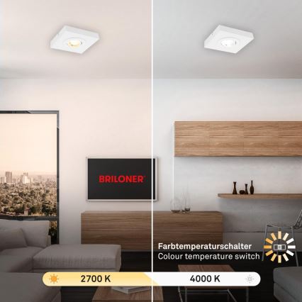 Briloner 3996016 - LED spotlight CTS LED/4W/230V 2700/4000K vit
