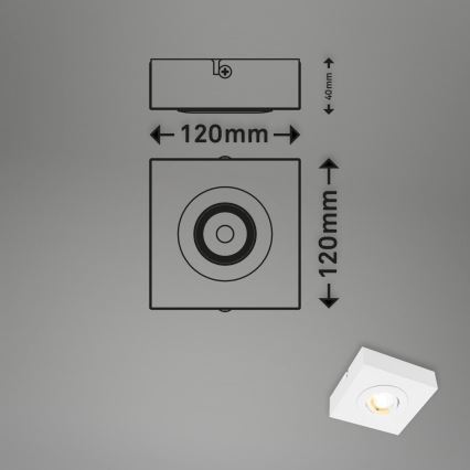 Briloner 3996016 - LED spotlight CTS LED/4W/230V 2700/4000K vit