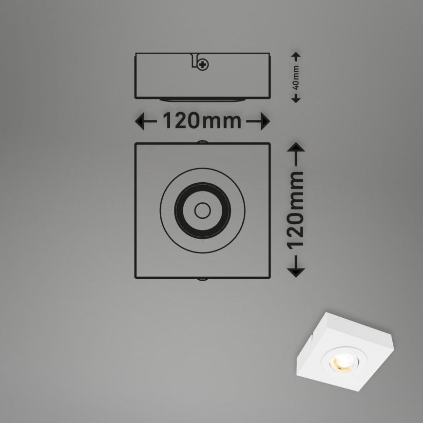 Briloner 3996016 - LED spotlight CTS LED/4W/230V 2700/4000K vit