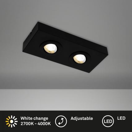 Briloner 3996025 - LED spotlight CTS 2xLED/4W/230V 2700/4000K svart