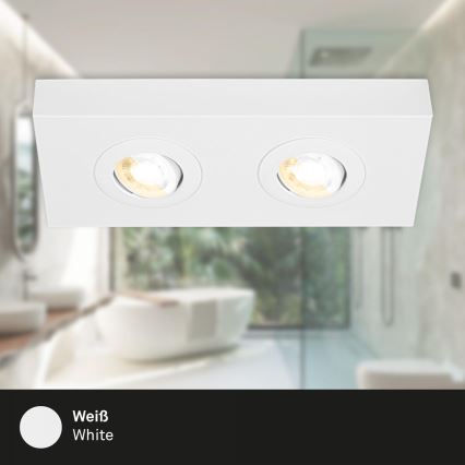 Briloner 3996026 - LED spotlight CTS 2xLED/4W/230V 2700/4000K vit