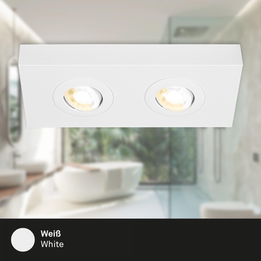 Briloner 3996026 - LED spotlight CTS 2xLED/4W/230V 2700/4000K vit