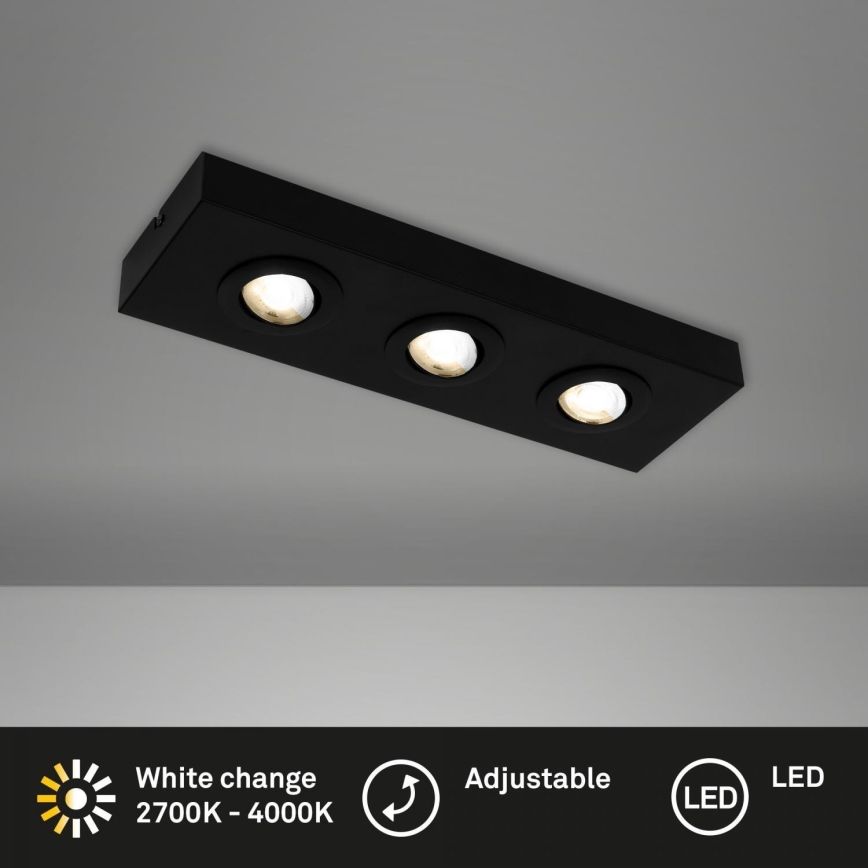 Briloner 3996035 - LED spotlight CTS 3xLED/4W/230V 2700/4000K svart