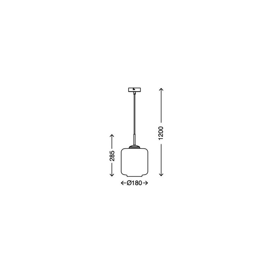 Briloner 4011-017 - Ljuskrona med snöre 1xE27/40W/230V