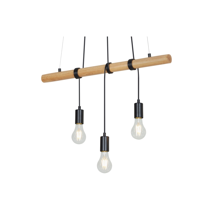 Briloner 4015035 - Ljuskrona med textilsladd 3xE27/25W/230V gummiträd