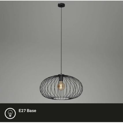 Briloner 4023-015 - Ljuskrona med textilsladd KAGO 1xE27/60W/230V