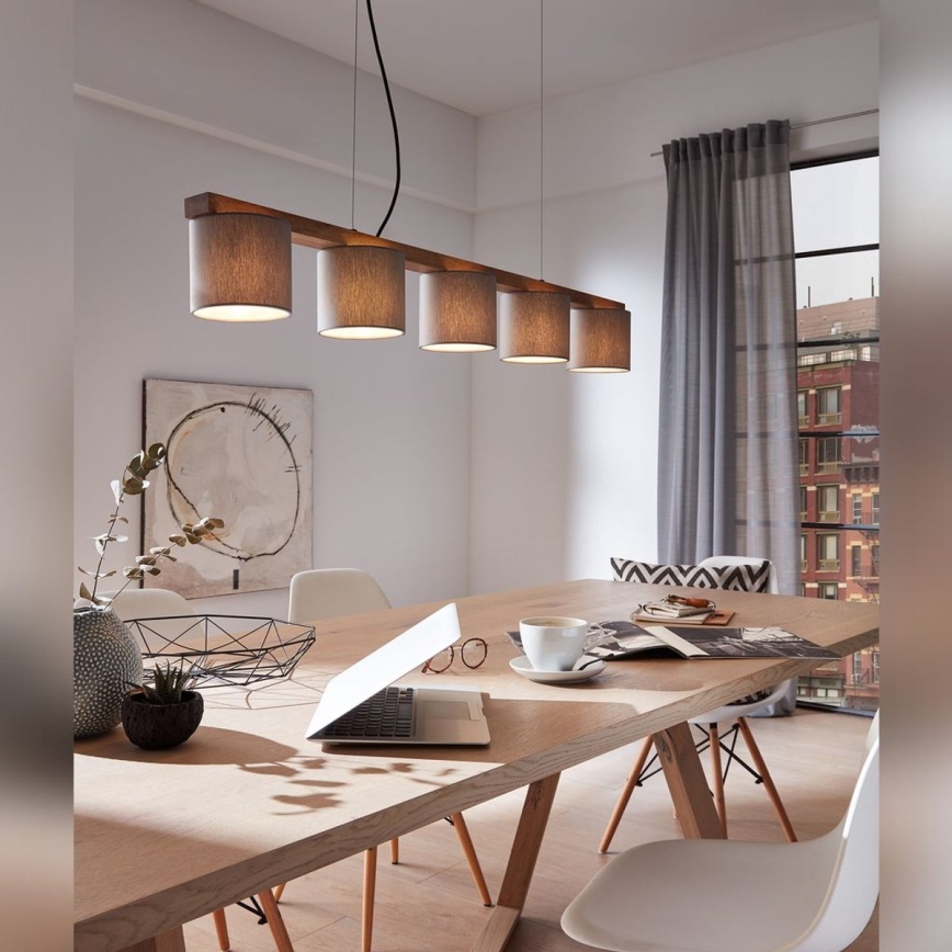 Briloner 4075-054 - Pendel med kabel 5xE14/25W/230V