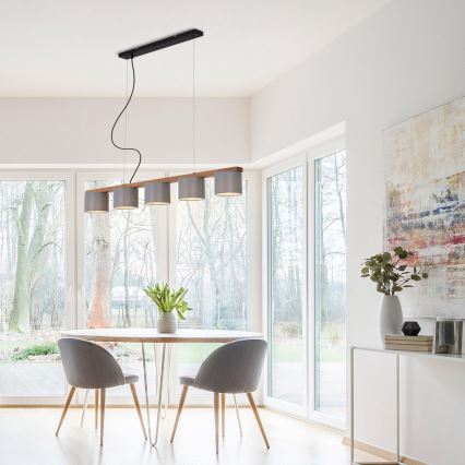 Briloner 4075-054 - Pendel med kabel 5xE14/25W/230V