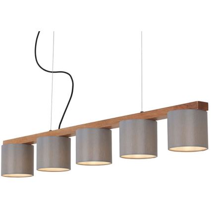 Briloner 4075-054 - Pendel med kabel 5xE14/25W/230V