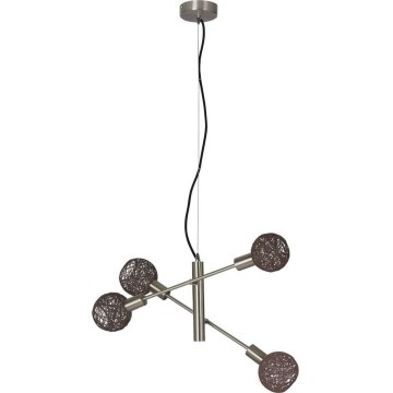 Briloner 4814-042 - Ljuskrona med snöre NATURE 5xE14/5,5W/230V