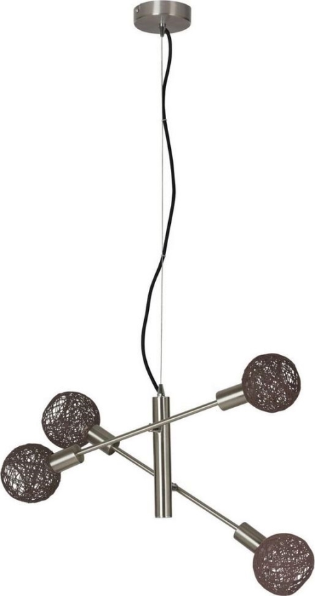 Briloner 4814-042 - Ljuskrona med snöre NATURE 5xE14/5,5W/230V