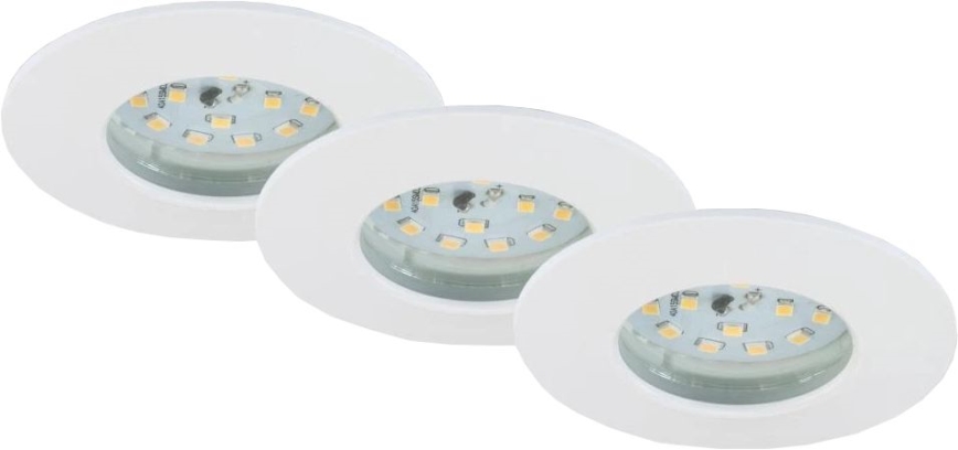 Briloner 6994-036 - Set med 3 infällda LED-armaturer för badrum LED/5W/230V IP44