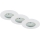 Briloner 6994-036 - Set med 3 infällda LED-armaturer för badrum LED/5W/230V IP44