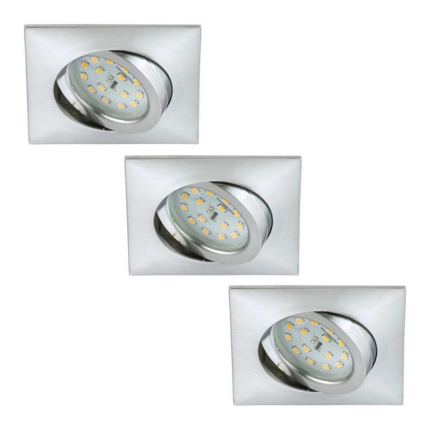 Briloner 6997-039 - KIT 3x Infälld LED badrumsbelysning  LED/5W/230V IP23