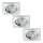 Briloner 6997-039 - KIT 3x Infälld LED badrumsbelysning  LED/5W/230V IP23