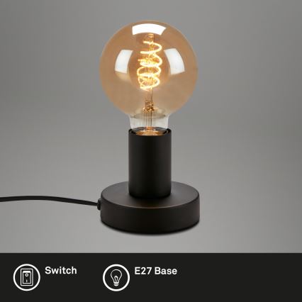 Briloner 7023-015 - Bordslampa TEEPU 1xE27/10W/230V svart