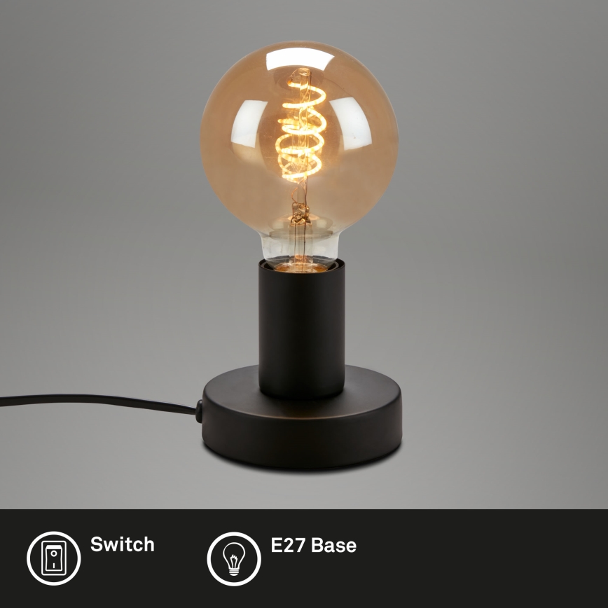 Briloner 7023-015 - Bordslampa TEEPU 1xE27/10W/230V svart