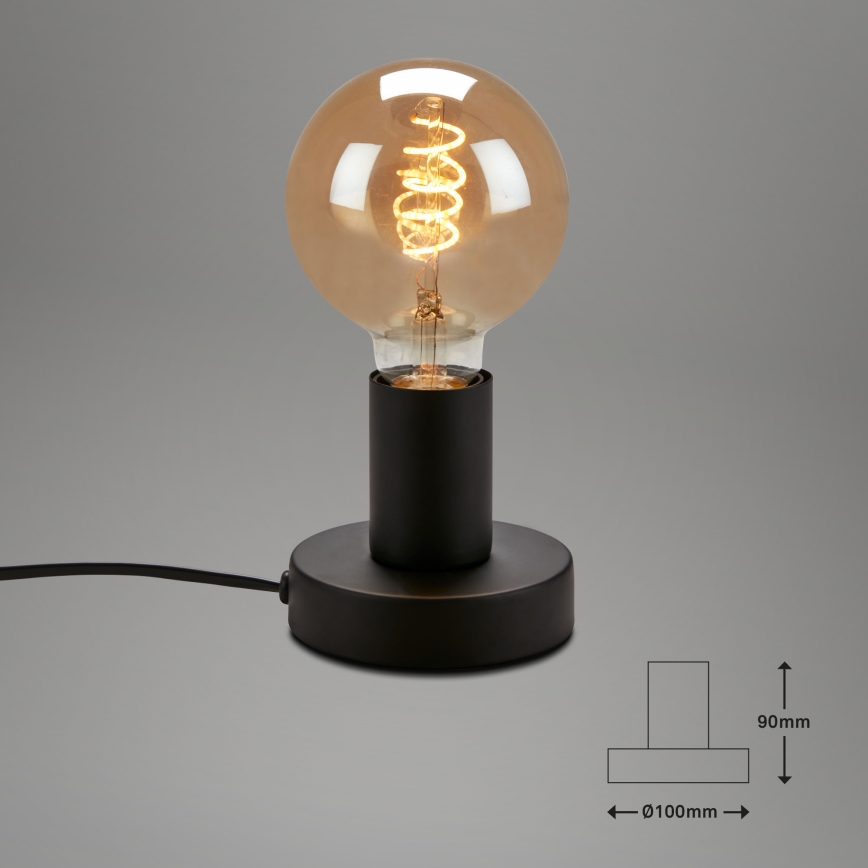 Briloner 7023-015 - Bordslampa TEEPU 1xE27/10W/230V svart